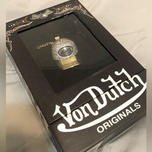 Von Dutch Y2K Style Rhinestone Hat Pendant Necklace NWT